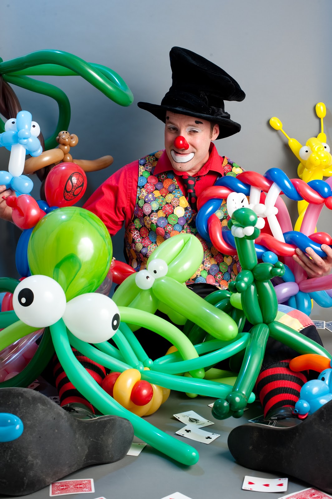 M. Bob's in heaven! That clown just twist balloon, eats balloons, talks about balloons, lives to become a balloon! Best twister ever; in my heart!